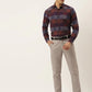Jainish Brown Men's Formal Cotton Checked Shirt ( SF 787Brown )