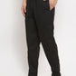 Jainish Men Black Solid Track Pants ( JOG 011Blackxxx )