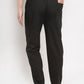 Jainish Men Black Solid Track Pants ( JOG 011Blackxxx )