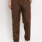Jainish Men's Brown Solid Cotton Track Pants ( JOG 011Coffee )