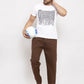 Jainish Men's Brown Solid Cotton Track Pants ( JOG 011Coffee )