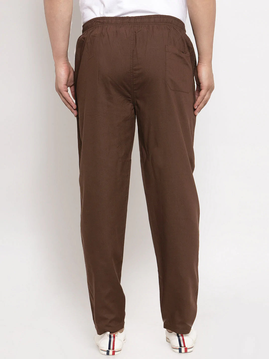 Jainish Men's Brown Solid Cotton Track Pants ( JOG 011Coffee )