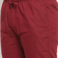 Jainish Men's Maroon Solid Cotton Track Pants ( JOG 011Maroon )