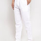 Jainish Men's White Solid Cotton Track Pants ( JOG 011White )