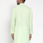 Jompers Men's Solid Cotton Kurtas ( KO 532Lime )