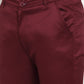 Jainish Men's Maroon Solid Formal Trousers ( FGP 253Maroon )