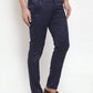 Jainish Men's Navy Solid Formal Trousers ( FGP 253Navy )