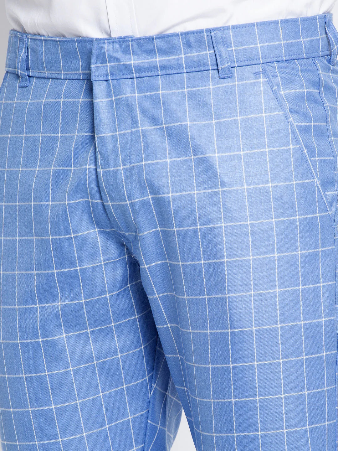 Jainish Men's Blue Formal Trousers ( FGP 260Light-Blue )