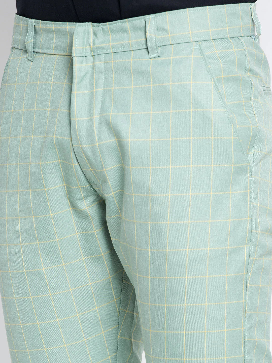 Jainish Men's Green Formal Trousers ( FGP 260Sea-Green )