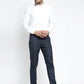 Jainish Men's Black Formal Trousers ( FGP 263Charcoal )