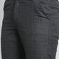 Jainish Men's Charcoal Checked Formal Trousers ( FGP 266Charcoal )