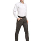 Jainish Men's Black Cotton Checked Formal Trousers ( FGP 267Charcoal )