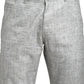 Jainish Men's Grey Cotton Solid Formal Trousers ( FGP 268Grey )