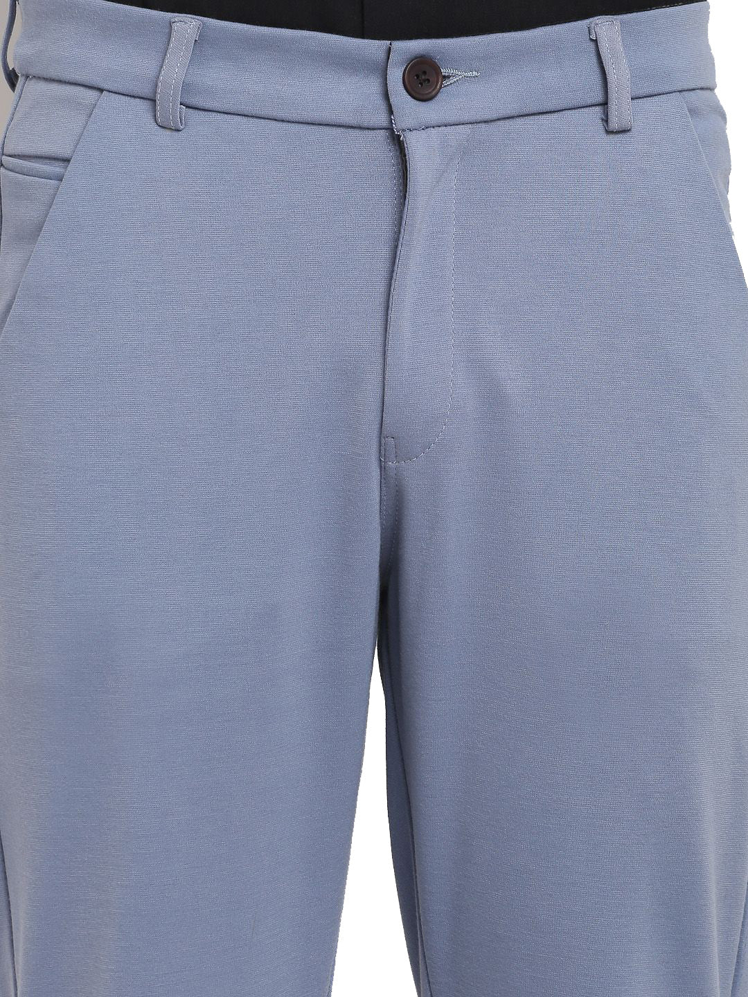 Jainish Men's Grey 4-Way Lycra Tapered Fit Trousers ( FGP 269Grey )