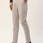 Jainish Men's Grey Checked Formal Trousers ( FGP 270 Grey )