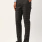 Jainish Men's Black Tartan Checked Formal Trousers ( FGP 271 Black )