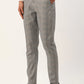 Jainish Men's Grey Window Checked Formal Trousers ( FGP 272 Grey )