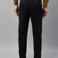 Jainish Men's Black Tapered Fit Formal Trousers