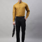 Jainish Men's Black Tapered Fit Formal Trousers