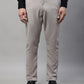 Jainish Men's Light Grey Tapered Fit Formal Trousers