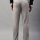 Jainish Men's Light Grey Tapered Fit Formal Trousers