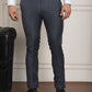 Tapered Fit Solid Trousers ( FGP 278Charcoal )