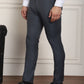 Tapered Fit Solid Trousers ( FGP 278Charcoal )