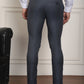 Tapered Fit Solid Trousers ( FGP 278Charcoal )