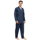 Jainish Men's Navy Blue Checked Night Suits ( GNS 001Navy )