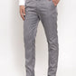 Jainish Men's Grey Cotton Striped Formal Trousers ( FGP 255Grey )