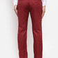 Jainish Men's Red Cotton Striped Formal Trousers ( FGP 255Maroon )