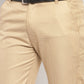 Jainish Men's Gold Cotton Polka Dots Formal Trousers ( GP 257Golden )