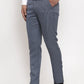 Jainish Men's Navy Cotton Polka Dots Formal Trousers ( GP 257Navy-Blue )