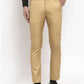 Jainish Men's Beige Cotton Solid Formal Trousers ( FGP 258Beige )