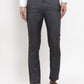 Jainish Men's Black Cotton Solid Formal Trousers ( FGP 258Charcoal )