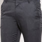 Jainish Men's Black Cotton Solid Formal Trousers ( FGP 258Charcoal )