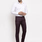 Jainish Men's Purple Cotton Solid Formal Trousers ( FGP 258Purple )