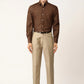 Jainish Brown Men's Cotton Printed Formal Shirts ( SF 716Coffee )
