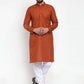 Jompers Men Brown Chikan Kurta with Churidar ( JOKP 561 Brown )