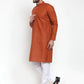 Jompers Men Brown Chikan Kurta with Churidar ( JOKP 561 Brown )