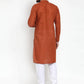 Jompers Men Brown Chikan Kurta with Churidar ( JOKP 561 Brown )