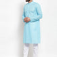 Jompers Men Sky Blue Chikan Kurta Only ( KO 561 Sky )