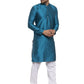 Jompers Men's Peacock Jacquard Kurta Payjama Sets  ( JOKP 589 Peacock )