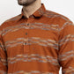 Jompers Men Mustard & White Woven Design Kurta Only ( KO 621 Mustard )