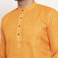 Jompers Men's Yellow Woven Kurta Payjama Sets ( JOKP 622 Yellow )