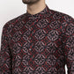 Jompers Men Brown Printed Kurta Only ( KO 623 Brown )