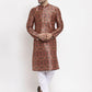 Jompers Men Multi-colour Printed Kurta Only ( KO 624 Multi_Black )