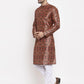 Jompers Men Multi-colour Printed Kurta Only ( KO 624 Multi_Black )