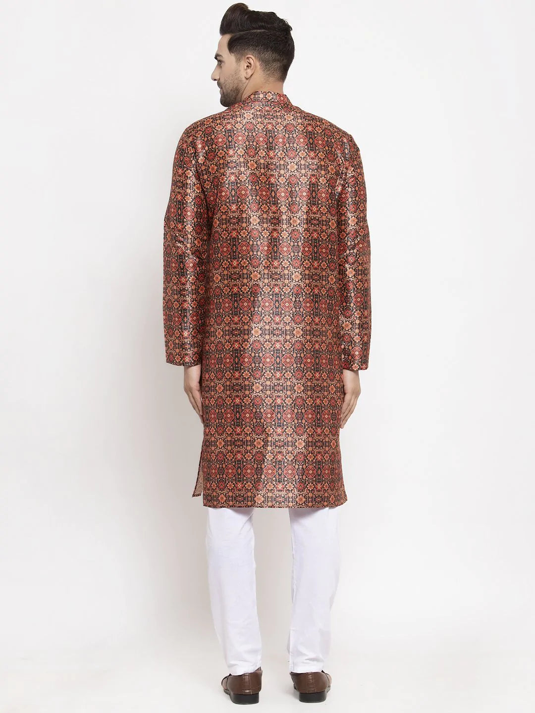 Jompers Men Multi-colour Printed Kurta Only ( KO 624 Multi_Black )