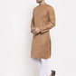 Jompers Men Brown Self Design Kurta Only ( KO 625 Brown )